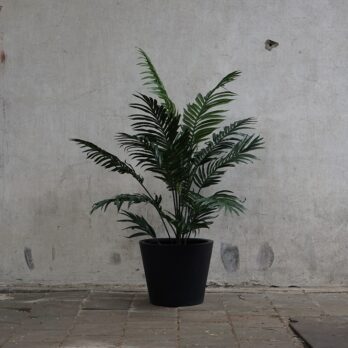 Kunst palm Paradise in zwarte pot